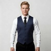 image:imageBABEYOND Mens Suit Vest Slim Fit Waistcoat Business Dress Vests for Suit TuxedoBluestripe