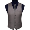 image:imageBABEYOND Mens Suit Vest Slim Fit Waistcoat Business Dress Vests for Suit TuxedoGray