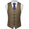 image:imageBABEYOND Mens Suit Vest Slim Fit Waistcoat Business Dress Vests for Suit TuxedoKhaki