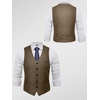 image:imageBABEYOND Mens Suit Vest Slim Fit Waistcoat Business Dress Vests for Suit TuxedoKhaki