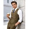 image:imageBABEYOND Mens Suit Vest Slim Fit Waistcoat Business Dress Vests for Suit TuxedoKhaki