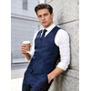 image:imageBABEYOND Mens Suit Vest Slim Fit Waistcoat Business Dress Vests for Suit TuxedoNavyblue