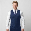 image:imageBABEYOND Mens Suit Vest Slim Fit Waistcoat Business Dress Vests for Suit TuxedoNavyblue