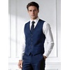 image:imageBABEYOND Mens Suit Vest Slim Fit Waistcoat Business Dress Vests for Suit TuxedoNavyblue
