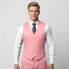 image:imageBABEYOND Mens Suit Vest Slim Fit Waistcoat Business Dress Vests for Suit TuxedoPink