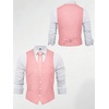 image:imageBABEYOND Mens Suit Vest Slim Fit Waistcoat Business Dress Vests for Suit TuxedoPink