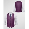image:imageBABEYOND Mens Suit Vest Slim Fit Waistcoat Business Dress Vests for Suit TuxedoPurple