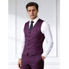 image:imageBABEYOND Mens Suit Vest Slim Fit Waistcoat Business Dress Vests for Suit TuxedoPurple