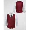 image:imageBABEYOND Mens Suit Vest Slim Fit Waistcoat Business Dress Vests for Suit TuxedoWinered