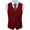 image:imageBABEYOND Mens Suit Vest Slim Fit Waistcoat Business Dress Vests for Suit TuxedoWinered