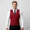 image:imageBABEYOND Mens Suit Vest Slim Fit Waistcoat Business Dress Vests for Suit TuxedoWinered