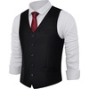 image:imageBABEYOND Mens Suit Vest Slim Fit Waistcoat Business Dress Vests for Suit TuxedoBlack