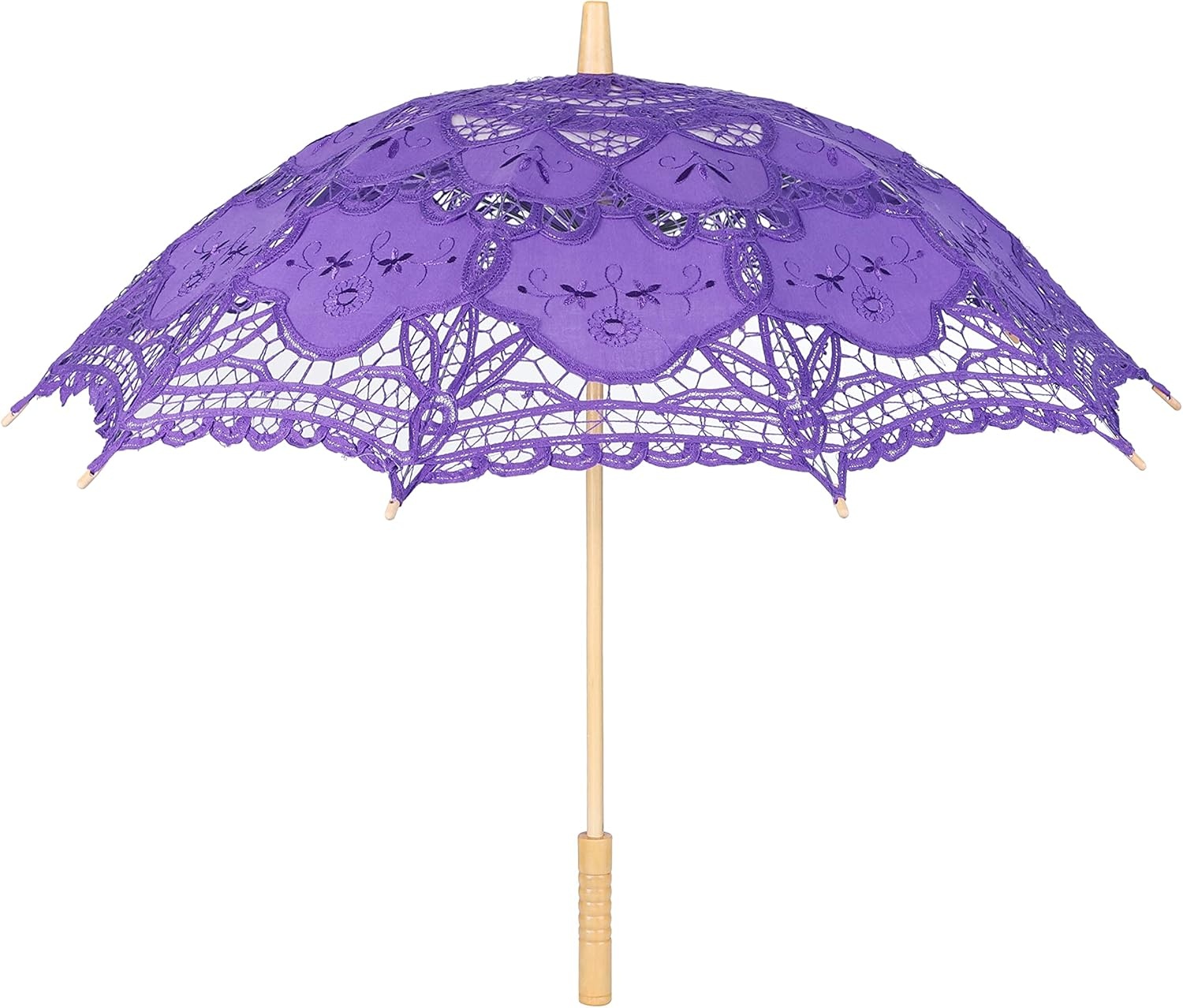 image:imageBABEYOND Lace Umbrella Parasol Vintage Wedding Bridal Umbrella for Decoration Photo Lady Costume 1920s Party ApricotPurple
