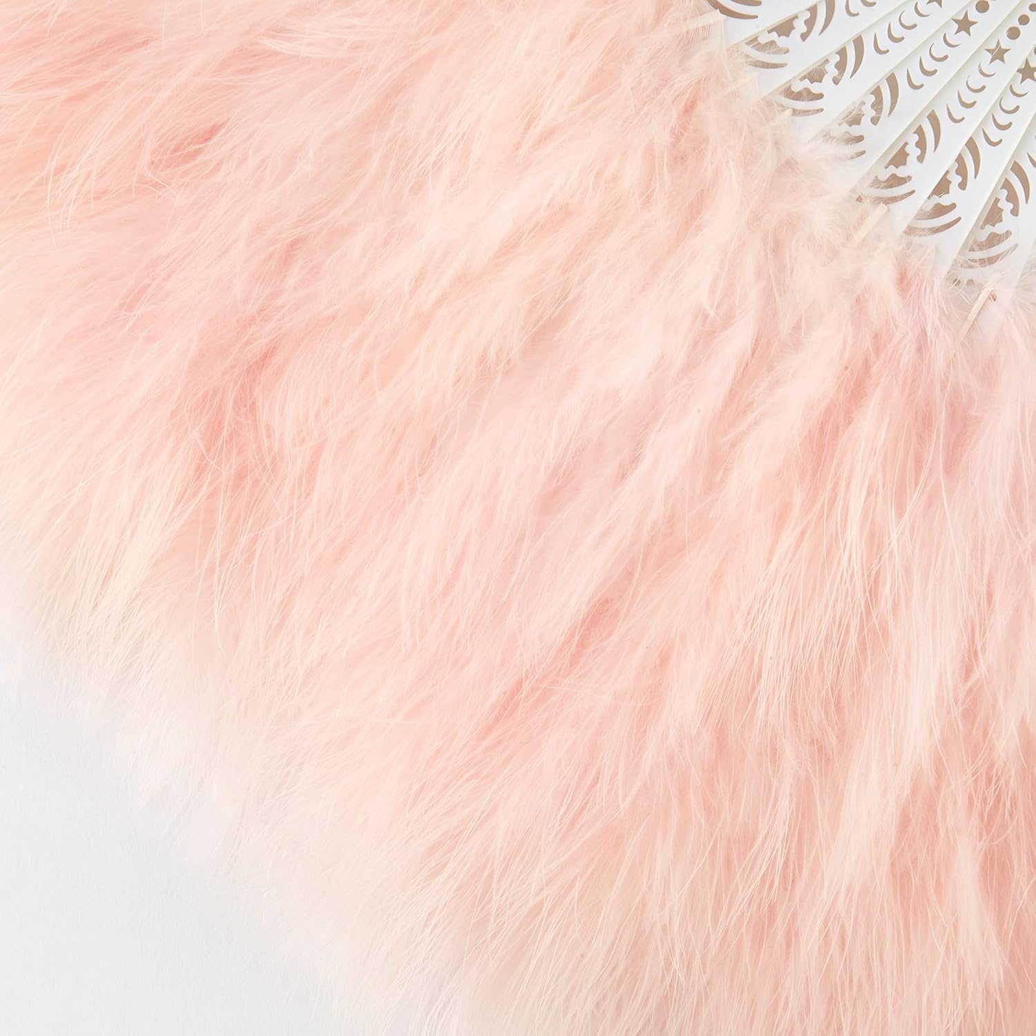 image:imageBABEYOND Marabou Feather Fan 22s Vintage Folding Fan Flapper Hand Fan for Costume Dancing Show Tea Party Wedding DecorationLight Pink