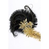 image:imageBABEYOND 1920s Feather Flapper Headpiece  Gatsby Beaded Sequin Headband Roaring 20s Accessories for WomenGreenBlack