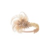 image:imageBABEYOND 1920s Feather Flapper Headpiece  Gatsby Beaded Sequin Headband Roaring 20s Accessories for WomenGreenChampagne