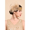 image:imageBABEYOND 1920s Feather Flapper Headpiece  Gatsby Beaded Sequin Headband Roaring 20s Accessories for WomenGreenChampagne