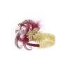 image:imageBABEYOND 1920s Feather Flapper Headpiece  Gatsby Beaded Sequin Headband Roaring 20s Accessories for WomenGreenWine Red