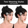 image:imageBABEYOND 1920s Feather Flapper Headpiece  Vintage Rhinestone Headband for Gatsby Party Roaring 20s Costume AccessoriesWhiteBlack