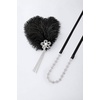 image:imageBABEYOND 1920s Feather Flapper Headpiece  Vintage Rhinestone Headband for Gatsby Party Roaring 20s Costume AccessoriesWhiteBlack