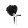 image:imageBABEYOND 1920s Feather Flapper Headpiece  Vintage Rhinestone Headband for Gatsby Party Roaring 20s Costume AccessoriesWhiteBlack