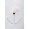 image:imageBABEYOND 1920s Feather Flapper Headpiece  Vintage Rhinestone Headband for Gatsby Party Roaring 20s Costume AccessoriesWhiteWhite