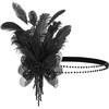 image:imageBABEYOND 1920s Feather Headband Accessory  Vintage Flapper Headpiece for Gatsby Party Roaring 20s CostumeBlack