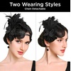 image:imageBABEYOND 1920s Feather Headband Accessory  Vintage Flapper Headpiece for Gatsby Party Roaring 20s CostumeBlack