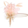 image:imageBABEYOND 1920s Feather Headband Accessory  Vintage Flapper Headpiece for Gatsby Party Roaring 20s CostumeChampagne