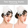 image:imageBABEYOND 1920s Feather Headband Accessory  Vintage Flapper Headpiece for Gatsby Party Roaring 20s CostumeWhite