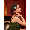 image:imageBABEYOND 1920s Feather Headpiece Flapper  Great Gatsby Vintage Hair Accessory Handmade Womens Headband for Costume PartyOlive Green