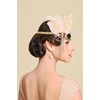 image:imageBABEYOND 1920s Feather Headpiece Roaring 20s Flapper Headband Great Gatsby Crystal Hair Accessory Vintage Jazz Age Hair JewelryGreenChampagne
