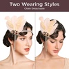 image:imageBABEYOND 1920s Feather Headpiece Roaring 20s Flapper Headband Great Gatsby Crystal Hair Accessory Vintage Jazz Age Hair JewelryGreenChampagne