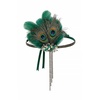 image:imageBABEYOND 1920s Feather Headpiece Roaring 20s Flapper Headband Great Gatsby Crystal Hair Accessory Vintage Jazz Age Hair JewelryGreenGreen