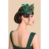 image:imageBABEYOND 1920s Feather Headpiece Roaring 20s Flapper Headband Great Gatsby Crystal Hair Accessory Vintage Jazz Age Hair JewelryGreenGreen