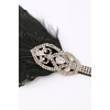 image:imageBABEYOND 1920s Flapper Feather Headband Great Gatsby Rhinestone Elastic Headpiece Vintage Art Deco Party AccessoryBlackBlack