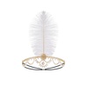 image:imageBABEYOND 1920s Flapper Headband Vintage Feather Hairpiece with Rhinestones Roaring 20s Gatsby Headpiece for WomenGoldGold