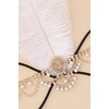 image:imageBABEYOND 1920s Flapper Headband Vintage Feather Hairpiece with Rhinestones Roaring 20s Gatsby Headpiece for WomenGoldGold