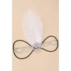 image:imageBABEYOND 1920s Flapper Headband Vintage Feather Hairpiece with Rhinestones Roaring 20s Gatsby Headpiece for WomenGoldSilver