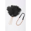 image:imageBABEYOND 1920s Flapper Headpiece Feather Headband with Rhinestones Tassels Roaring 20s Gatsby Costume AccessoryBlack