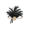 image:imageBABEYOND 1920s Vintage Peacock Feather Headband with Rhinestones Roaring 20s Gatsby Inspired Headpiece for Retro HairstylesGreenBlack