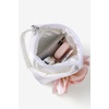 image:imageBABEYOND Clutch Purses for Women  Evening Bags Flower Satin Handbag Classy Wristlet Purse for Party Daily WeddingWhite With Pink Flower