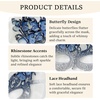 image:imageBABEYOND Elegant Butterfly Mask for Women Mardi Gras Masquerade Ball Venetian Style Party Costume AccessoryBlue