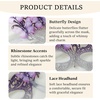 image:imageBABEYOND Elegant Butterfly Mask for Women Mardi Gras Masquerade Ball Venetian Style Party Costume AccessoryPurple