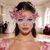 image:imageBABEYOND Elegant Butterfly Mask for Women Mardi Gras Masquerade Ball Venetian Style Party Costume AccessoryRed