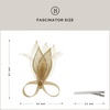 image:imageBABEYOND Fascinator Hair Clip for Women  Tea Party Kentucky Elegant Chic Mesh Feather Flower Bridal Wedding HeadpieceGold