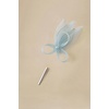 image:imageBABEYOND Fascinator Hair Clip for Women  Tea Party Kentucky Elegant Chic Mesh Feather Flower Bridal Wedding HeadpieceLight Blue