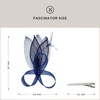 image:imageBABEYOND Fascinator Hair Clip for Women  Tea Party Kentucky Elegant Chic Mesh Feather Flower Bridal Wedding HeadpieceNavy Blue