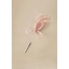 image:imageBABEYOND Fascinator Hair Clip for Women  Tea Party Kentucky Elegant Chic Mesh Feather Flower Bridal Wedding HeadpieceNude Pink