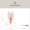 image:imageBABEYOND Fascinator Hair Clip for Women  Tea Party Kentucky Elegant Chic Mesh Feather Flower Bridal Wedding HeadpiecePeach Fuzz